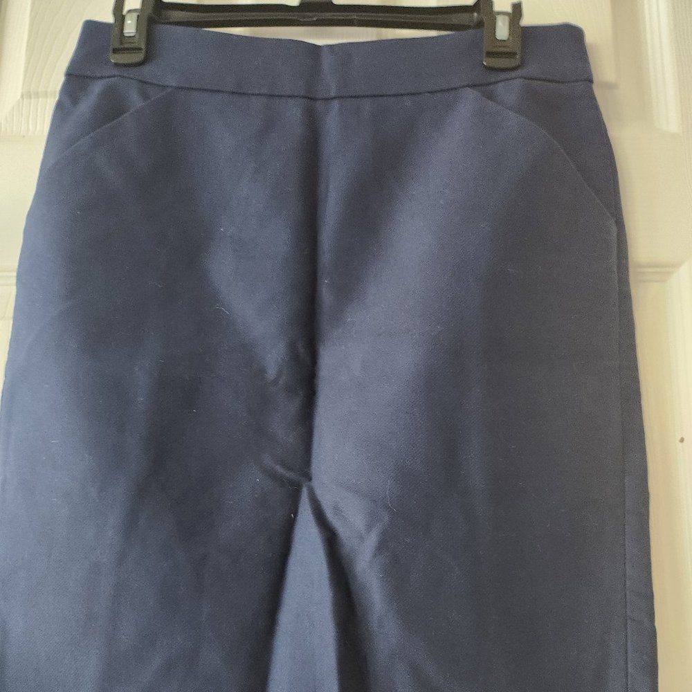 J. Crew Navy Blue Pencil Skirt
